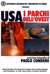 30 ottobre 2012 Usa – I Parchi dell’Ovest